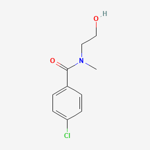 molecular formula C10H12ClNO2 B7468654 4-chloro-N-(2-hydroxyethyl)-N-methylbenzamide 