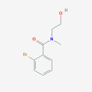 molecular formula C10H12BrNO2 B7468675 2-bromo-N-(2-hydroxyethyl)-N-methylbenzamide 