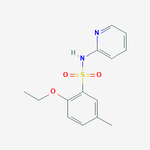 molecular formula C14H16N2O3S B7468809 2-ethoxy-5-methyl-N-pyridin-2-ylbenzenesulfonamide 