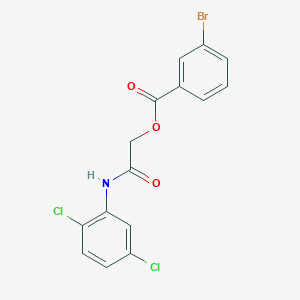 molecular formula C15H10BrCl2NO3 B7468870 [2-(2,5-Dichloroanilino)-2-oxoethyl] 3-bromobenzoate 