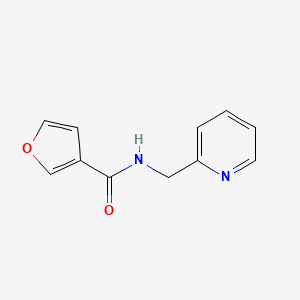 molecular formula C11H10N2O2 B7468895 N-(2-pyridylmethyl)furan-3-carboxamide 