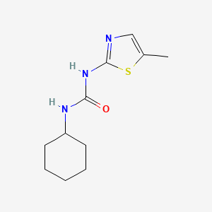 molecular formula C11H17N3OS B7468905 1-Cyclohexyl-3-(5-methylthiazol-2-yl)urea 