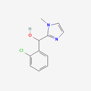molecular formula C11H11ClN2O B7468915 (2-Chlorophenyl)-(1-methylimidazol-2-yl)methanol 