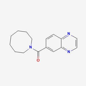 molecular formula C16H19N3O B7468924 Azocan-1-yl(quinoxalin-6-yl)methanone 