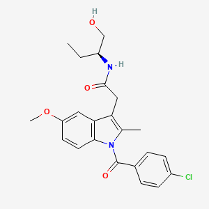 molecular formula C23H25ClN2O4 B7468930 2-[1-(4-Chlorobenzoyl)-5-Methoxy-2-Methyl-1h-Indol-3-Yl]-N-[(1s)-1-(Hydroxymethyl)propyl]acetamide 