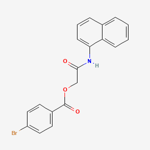 molecular formula C19H14BrNO3 B7468948 [2-(Naphthalen-1-ylamino)-2-oxoethyl] 4-bromobenzoate 