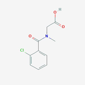 molecular formula C10H10ClNO3 B7468961 2-[(2-Chlorobenzoyl)-methylamino]acetic acid 