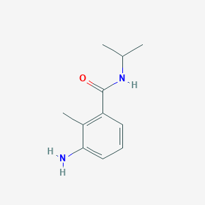 molecular formula C11H16N2O B7468984 3-amino-2-methyl-N-propan-2-ylbenzamide 