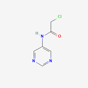 molecular formula C6H6ClN3O B7469006 2-Chloro-N-pyrimidin-5-yl-acetamide 
