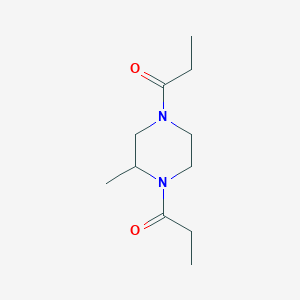 molecular formula C11H20N2O2 B7469030 1-(3-Methyl-4-propanoylpiperazin-1-yl)propan-1-one 