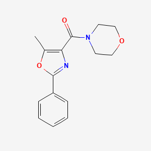 molecular formula C15H16N2O3 B7469048 (5-Methyl-2-phenyl-1,3-oxazol-4-yl)-morpholin-4-ylmethanone 