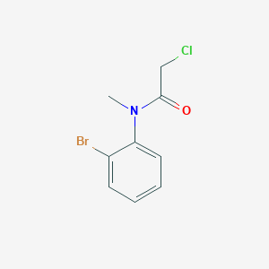 molecular formula C9H9BrClNO B7469068 N-(2-bromophenyl)-2-chloro-N-methylacetamide 