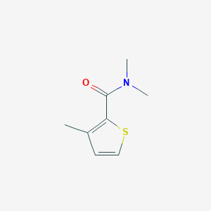 molecular formula C8H11NOS B7469149 N,N,3-trimethylthiophene-2-carboxamide 