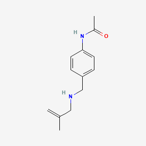 molecular formula C13H18N2O B7469156 N-[4-[(2-methylprop-2-enylamino)methyl]phenyl]acetamide 