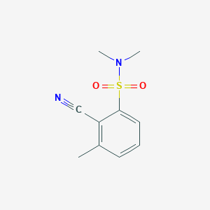 molecular formula C10H12N2O2S B7469160 2-cyano-N,N,3-trimethylbenzenesulfonamide 