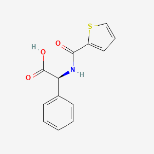 molecular formula C13H11NO3S B7469184 (2S)-2-phenyl-2-(thiophene-2-carbonylamino)acetic acid 