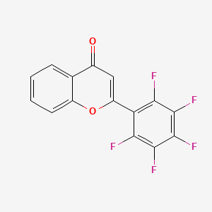 molecular formula C15H5F5O2 B7469192 2-(2,3,4,5,6-Pentafluorophenyl)chromen-4-one 