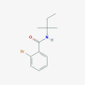 molecular formula C12H16BrNO B7469203 2-bromo-N-(2-methylbutan-2-yl)benzamide 