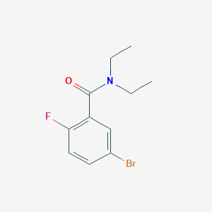molecular formula C11H13BrFNO B7469209 5-bromo-N,N-diethyl-2-fluorobenzamide 