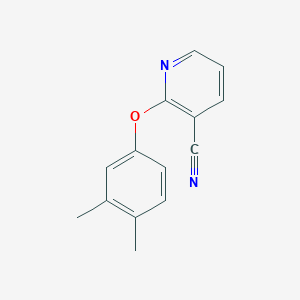 molecular formula C14H12N2O B7469238 2-(3,4-Dimethylphenoxy)pyridine-3-carbonitrile 