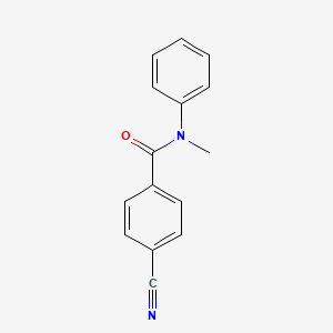 molecular formula C15H12N2O B7469252 N-Phenyl-N-methyl-4-cyanobenzamide 