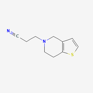 molecular formula C10H12N2S B7469318 3-(6,7-dihydro-4H-thieno[3,2-c]pyridin-5-yl)propanenitrile 