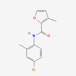 molecular formula C13H12BrNO2 B7469375 N-(4-bromo-2-methylphenyl)-3-methylfuran-2-carboxamide 