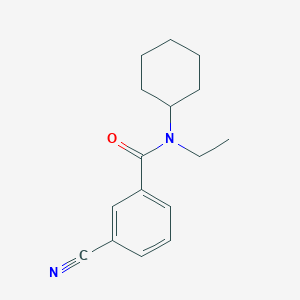 molecular formula C16H20N2O B7469397 3-cyano-N-cyclohexyl-N-ethylbenzamide 