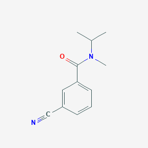 molecular formula C12H14N2O B7469401 3-cyano-N-methyl-N-propan-2-ylbenzamide 