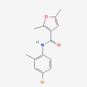 molecular formula C14H14BrNO2 B7469405 N-(4-bromo-2-methylphenyl)-2,5-dimethylfuran-3-carboxamide 