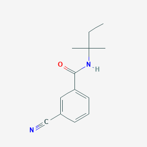 molecular formula C13H16N2O B7469412 3-cyano-N-(2-methylbutan-2-yl)benzamide 