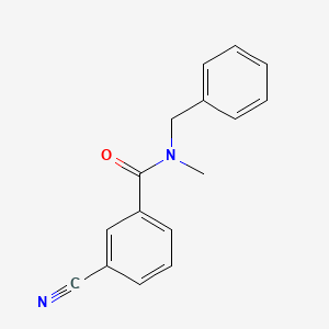 molecular formula C16H14N2O B7469449 N-benzyl-3-cyano-N-methylbenzamide 