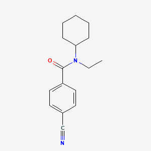 molecular formula C16H20N2O B7469460 4-cyano-N-cyclohexyl-N-ethylbenzamide 