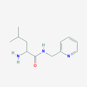 molecular formula C12H19N3O B7469488 2-amino-4-methyl-N-(pyridin-2-ylmethyl)pentanamide 