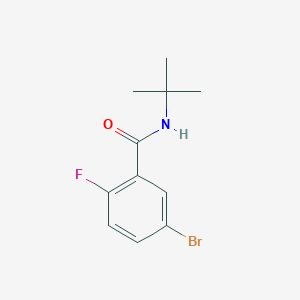 molecular formula C11H13BrFNO B7469494 5-bromo-N-tert-butyl-2-fluorobenzamide 