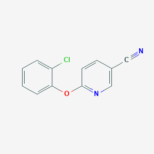 molecular formula C12H7ClN2O B7469515 6-(2-Chlorophenoxy)pyridine-3-carbonitrile 