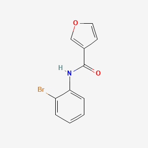 molecular formula C11H8BrNO2 B7469585 N-(2-bromophenyl)furan-3-carboxamide 