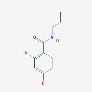 molecular formula C10H9BrFNO B7469605 2-bromo-4-fluoro-N-prop-2-enylbenzamide 