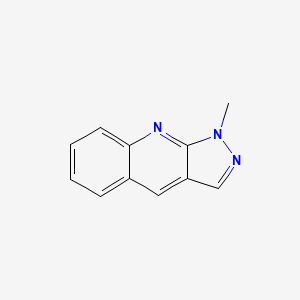 molecular formula C11H9N3 B7469705 1-methyl-1H-pyrazolo[3,4-b]quinoline 