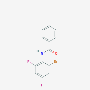 molecular formula C17H16BrF2NO B7469719 N-(2-bromo-4,6-difluorophenyl)-4-tert-butylbenzamide 