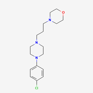 molecular formula C17H26ClN3O B7469752 4-[3-[4-(4-Chlorophenyl)piperazin-1-yl]propyl]morpholine 