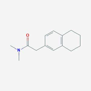 molecular formula C14H19NO B7469757 N,N-dimethyl-2-(5,6,7,8-tetrahydronaphthalen-2-yl)acetamide 