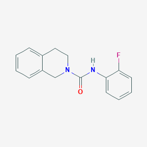 molecular formula C16H15FN2O B7469771 N-(2-fluorophenyl)-3,4-dihydroisoquinoline-2(1H)-carboxamide 