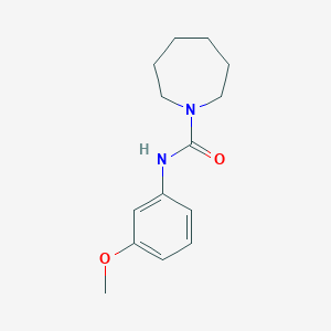 molecular formula C14H20N2O2 B7469781 N-(3-methoxyphenyl)azepane-1-carboxamide 