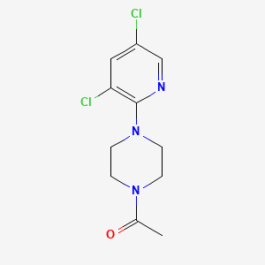 molecular formula C11H13Cl2N3O B7469817 1-[4-(3,5-Dichloropyridin-2-yl)piperazin-1-yl]ethanone 