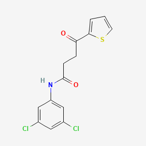molecular formula C14H11Cl2NO2S B7469836 N-(3,5-dichlorophenyl)-4-oxo-4-thiophen-2-ylbutanamide 
