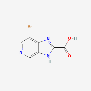 molecular formula C7H4BrN3O2 B7469844 7-bromo-1H-imidazo[4,5-c]pyridine-2-carboxylic acid 