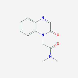 molecular formula C12H13N3O2 B7469862 N,N-dimethyl-2-(2-oxoquinoxalin-1-yl)acetamide 