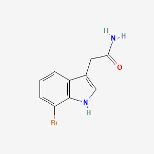 molecular formula C10H9BrN2O B7469907 1h-Indole-3-acetamide,7-bromo- 