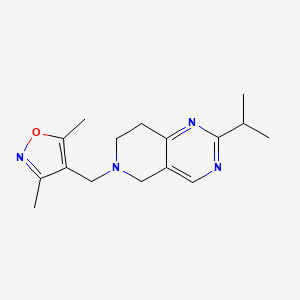molecular formula C16H22N4O B7469935 3,5-dimethyl-4-[(2-propan-2-yl-7,8-dihydro-5H-pyrido[4,3-d]pyrimidin-6-yl)methyl]-1,2-oxazole 